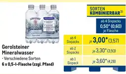 METRO Gerolsteiner Mineralwasser Angebot