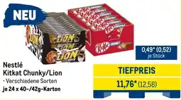 METRO Nestlé Kitkat Chunky/Lion Angebot