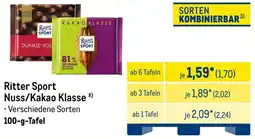 METRO Ritter Sport Nuss/Kakao Klasse Angebot
