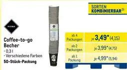 METRO RIOBA Coffee-to-go Becher 0.3 l Angebot