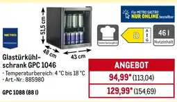 METRO METRO PROFESSIONAL Glastürkühlschrank GPC 1046 Angebot