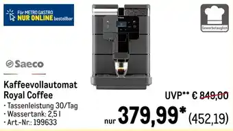 METRO Saeco Kaffeevollautomat Royal Coffee Angebot