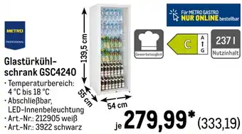 METRO METRO PROFESSIONAL Glastürkühlschrank GSC4240 Angebot