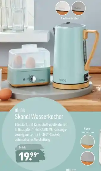 Aldi Nord Quigg Skandi Wasserkocher Angebot