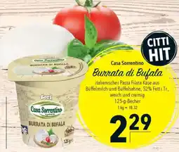 CITTI Markt Casa Sorrentino Burrata di Bufala Angebot