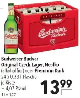 CITTI Markt Budweiser Budvar Original Czech Lager, Nealko oder Premium Dark Angebot