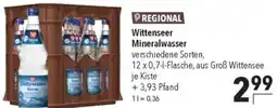 CITTI Markt Wittenseer Mineralwasser Angebot