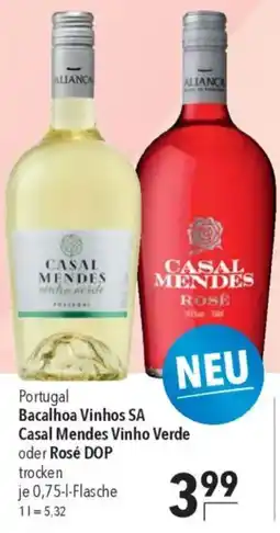 CITTI Markt Bacalhoa Vinhos SA Casal Mendes Vinho Verde oder Rosé DOP Angebot