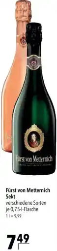 CITTI Markt Fürst von Metternich Sekt Angebot