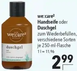 CITTI Markt we:care² Handseife oder Duschgel Angebot