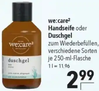 CITTI Markt we:care² Handseife oder Duschgel Angebot