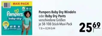 CITTI Markt Pampers Baby Dry Windeln oder Baby Dry Pants Angebot