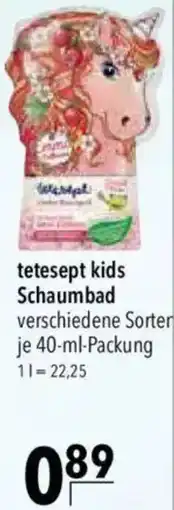 CITTI Markt tetesept kids Schaumbad Angebot