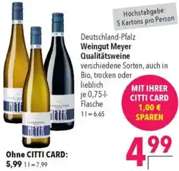 CITTI Markt Weingut Meyer Qualitätsweine Angebot