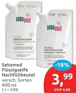 Budni Sebamed Flüssigseife Nachfüllbeutel Angebot