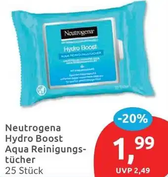 Budni Neutrogena Hydro Boost Aqua Reinigungstücher Angebot