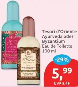 Budni Tesori d'Oriente Ayurveda oder Byzantium Eau de Toilette Angebot
