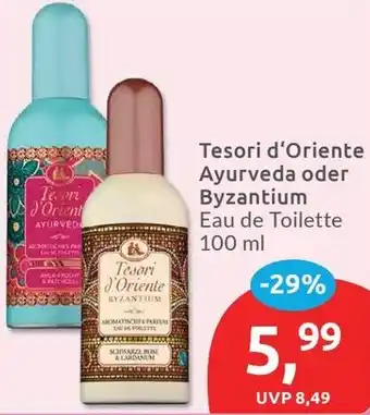 Budni Tesori d'Oriente Ayurveda oder Byzantium Eau de Toilette Angebot