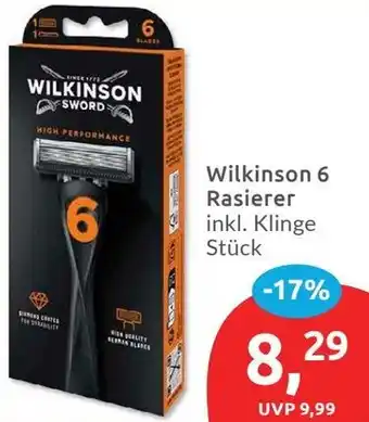 Budni Wilkinson 6 Rasierer Angebot