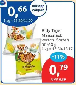 Budni Billy Tiger Maissnack Angebot