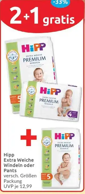 Budni Hipp Extra Weiche Windeln oder Pants Angebot