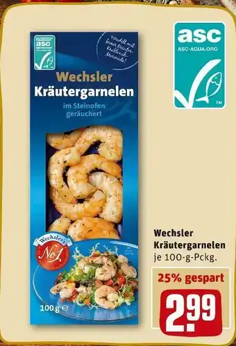 REWE Wechsler kräutergarnelen Angebot