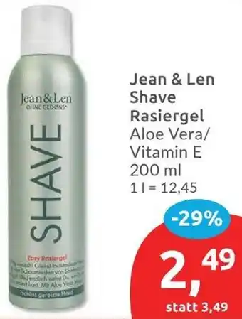 Budni Jean & Len Shave Rasiergel Angebot