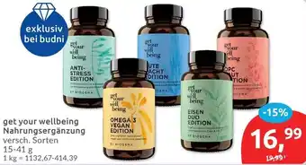 Budni get your wellbeing Nahrungsergänzung Angebot
