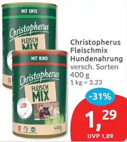 Budni Christopherus Fleischmix Hundenahrung Angebot