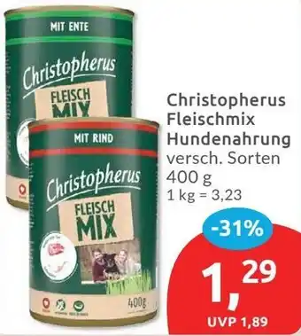Budni Christopherus Fleischmix Hundenahrung Angebot
