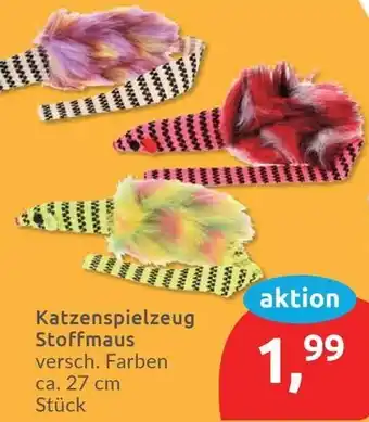 Budni Katzenspielzeug Stoffmaus Angebot