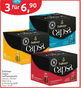 Budni Dallmayr Capsa Kaffeekapseln Angebot