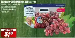 Simmel San Lucar Tafeltrauben hell oder rot Angebot