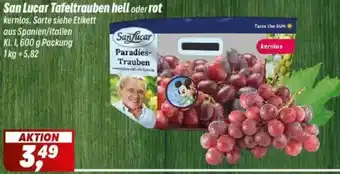 Simmel San Lucar Tafeltrauben hell oder rot Angebot