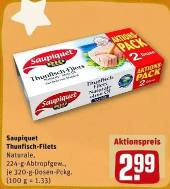 REWE Saupiquet thunfischfilets Angebot
