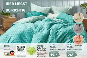 Aldi Nord Novitesse Mako Satin Bettwäsche Angebot