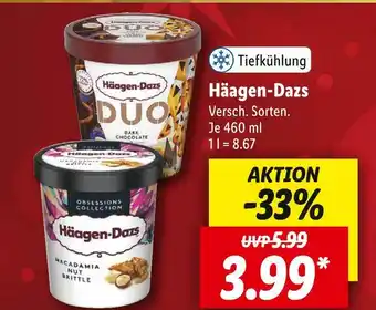 Lidl Häagen-dazs dessert Angebot