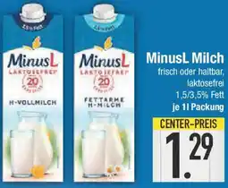 E-Center MinusL Milch Angebot