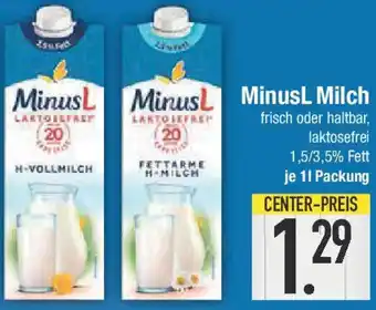 E-Center MinusL Milch Angebot