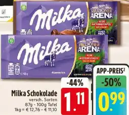Edeka Milka Schokolade Angebot