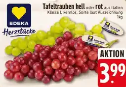 Edeka EDEKA Herzstücke Tafeltrauben hell oder rot Angebot