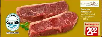 REWE Simmental pur deutsches rumpsteak Angebot