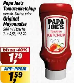 Simmel Papa Joe's Tomatenketchup, Original Mayonnaise Angebot