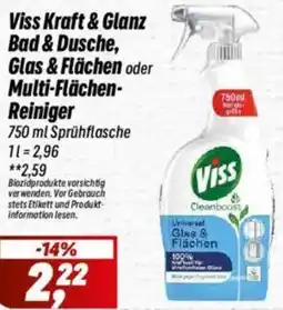 Simmel Viss Kraft & Glanz Bad & Dusche, Glas & Flächen oder Multi-Flächen Reiniger Angebot