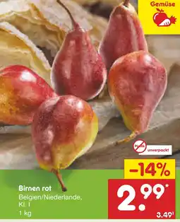 Netto Marken-Discount Birnen rot Angebot
