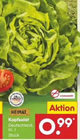 Netto Marken-Discount Heimat kopfsalat Angebot