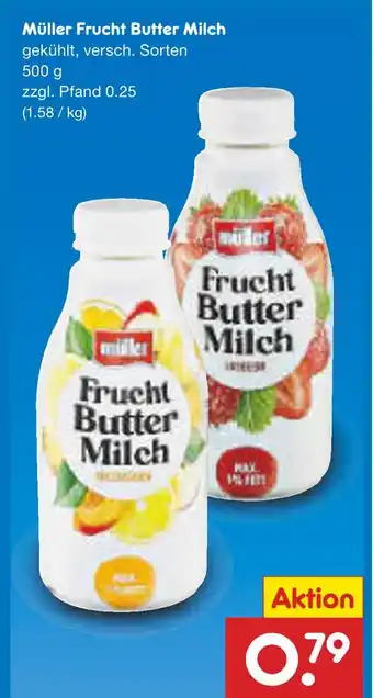 Netto Marken-Discount Müller frucht butter milch Angebot