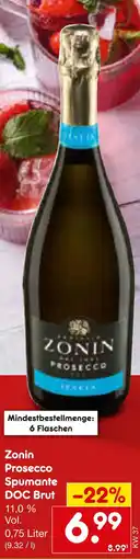 Netto Marken-Discount Zonin prosecco spumante doc brut Angebot