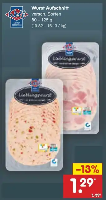 Netto Marken-Discount Wolf wurst aufschnitt Angebot