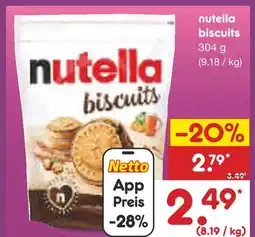 Netto Marken-Discount Nutella biscuits Angebot